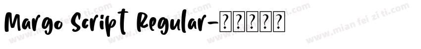 Margo Script Regular字体转换